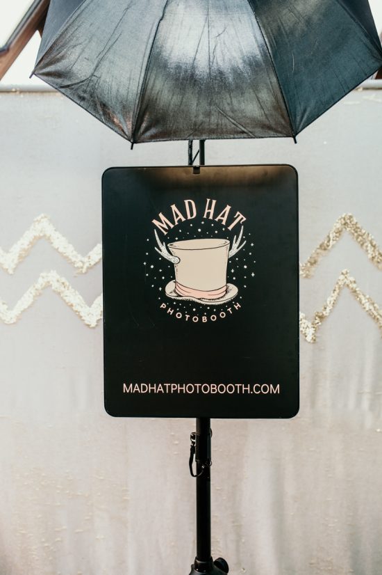 mad hat photo booth wedding and events photo booth hire with white and gold sequins backdrop