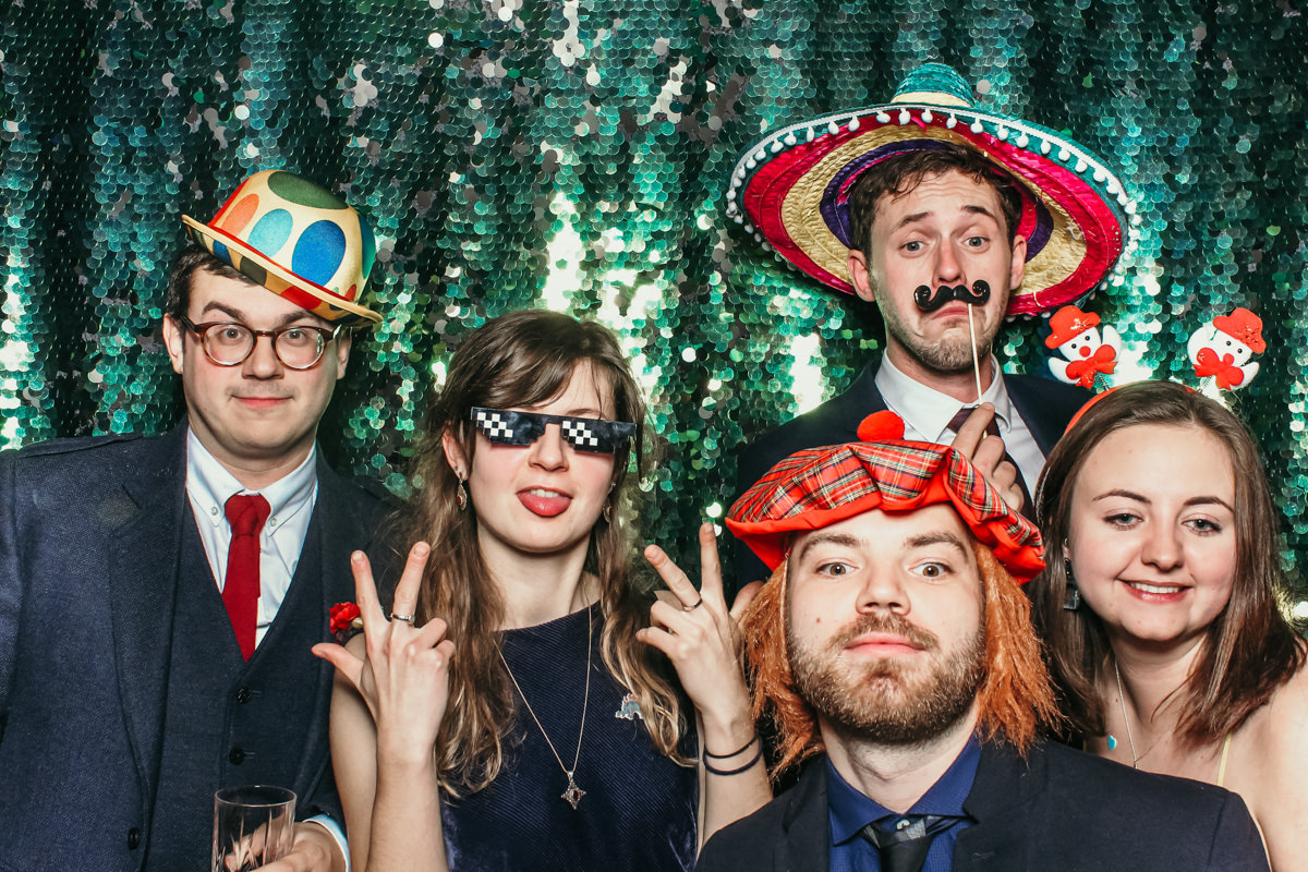 elmore court wedding in Gloucestershire with mad hat photo booth for weddings and events