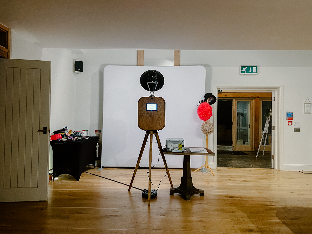 mad hat photo booth setup at hyde house 