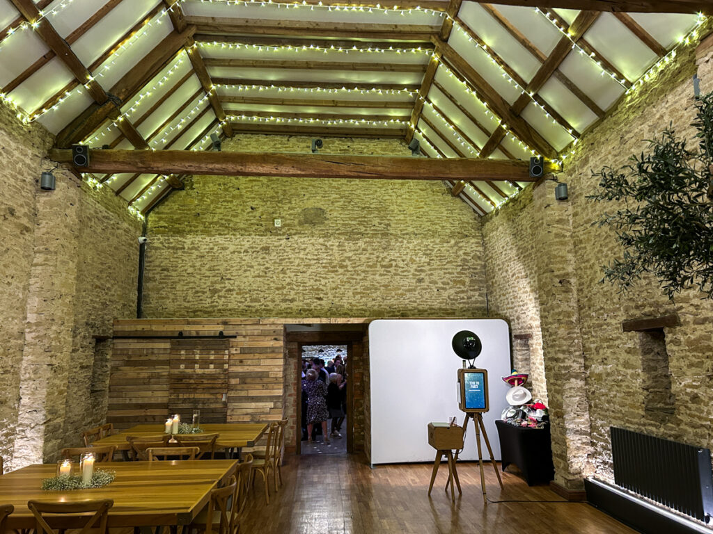 The Great Barn, Banbury, PHOTO BOOTH SETUP