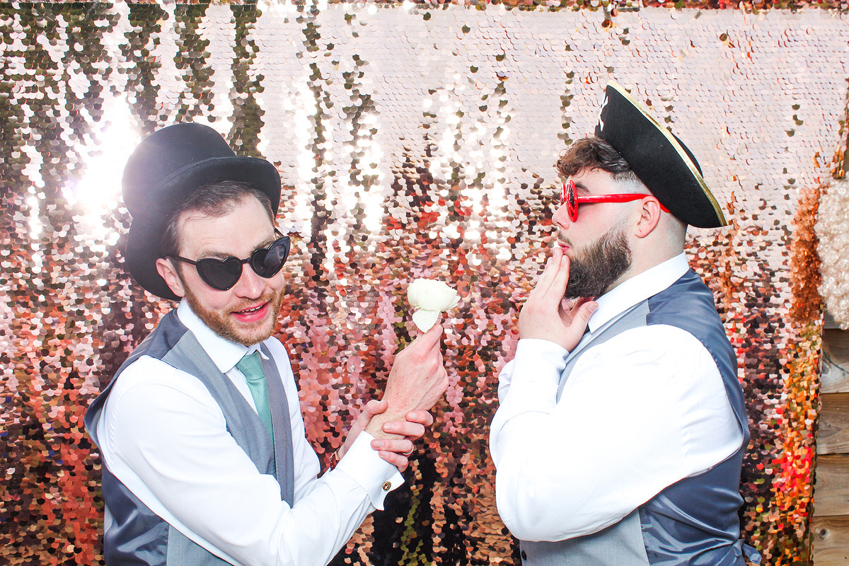 Lapstone Barn Wedding party photo booth