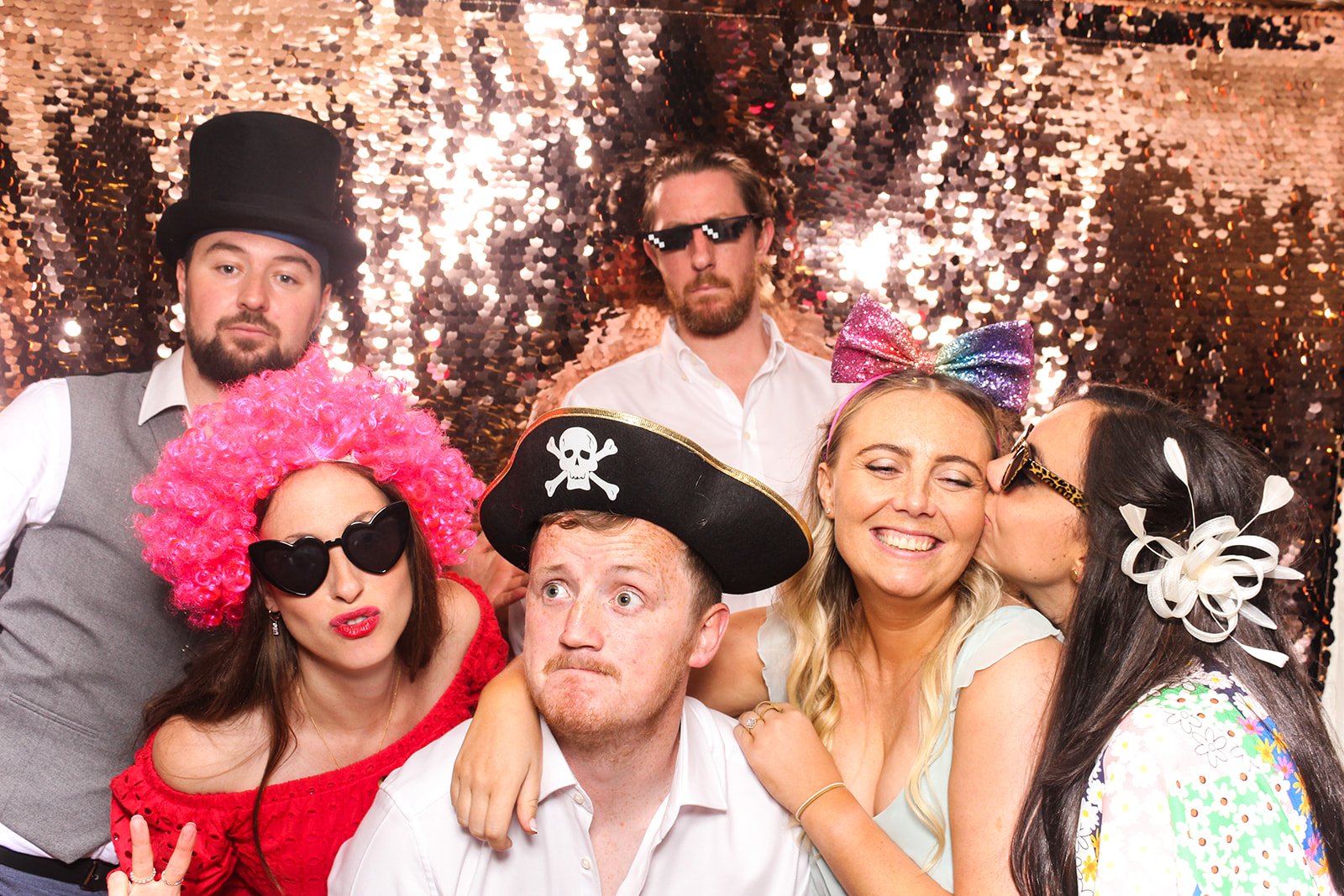 photo booth entertainment for a cotswolds wedding