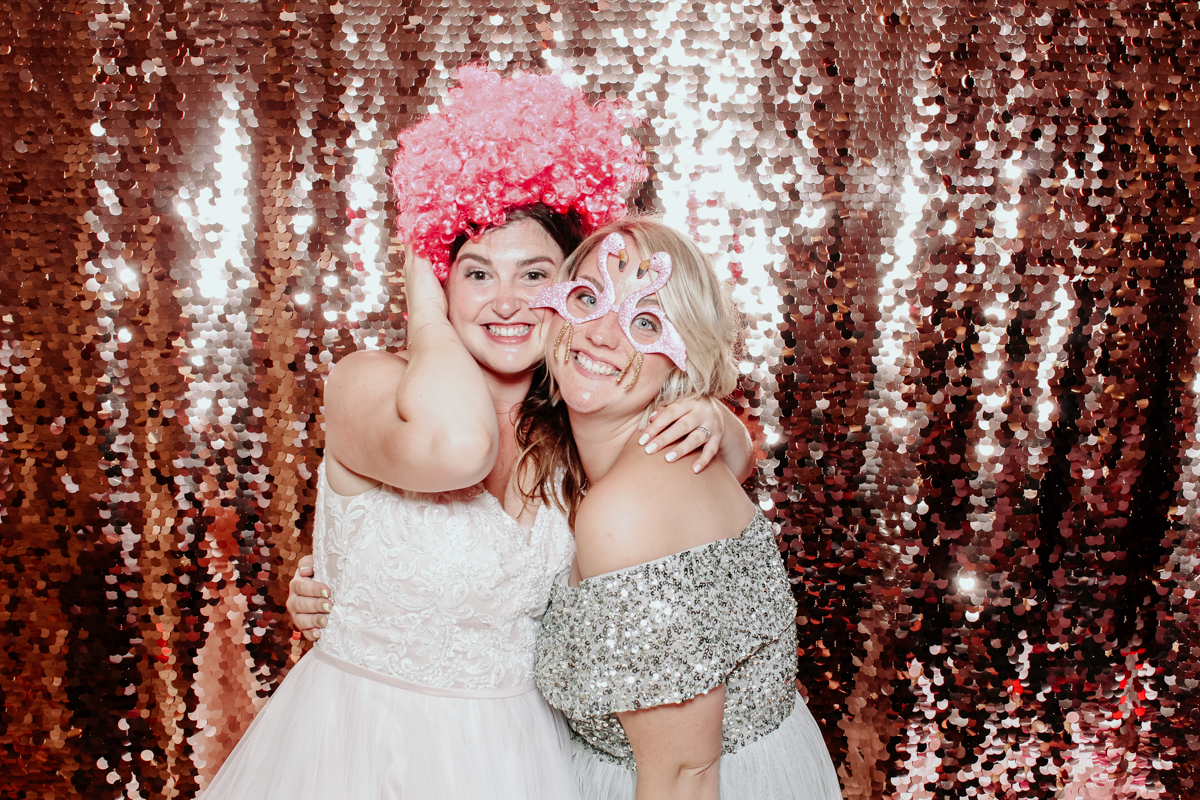 Cotswolds photo booth for a kingscote barn wedding venue
