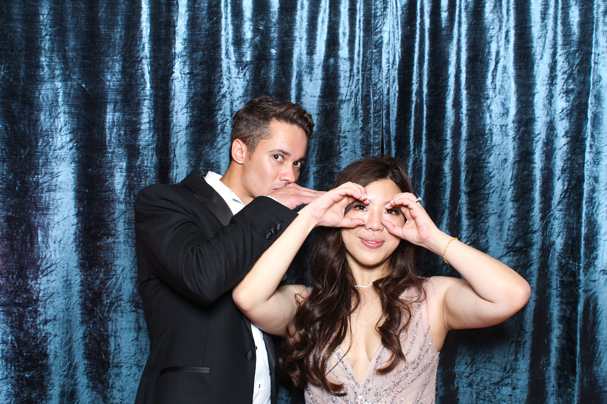 married couple being silly for their wedding reception at whatley manor cotswolds