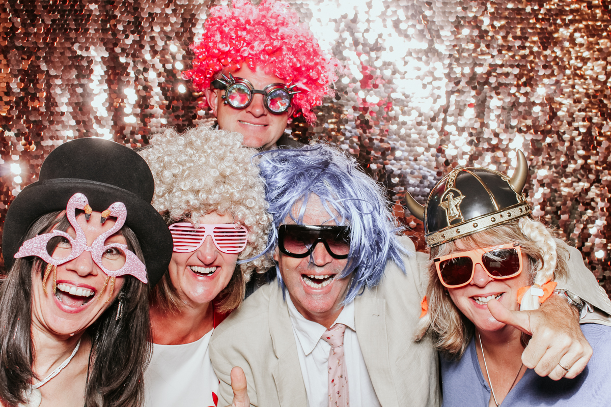 guests having tons of fun during this Clearwell Castle wedding 