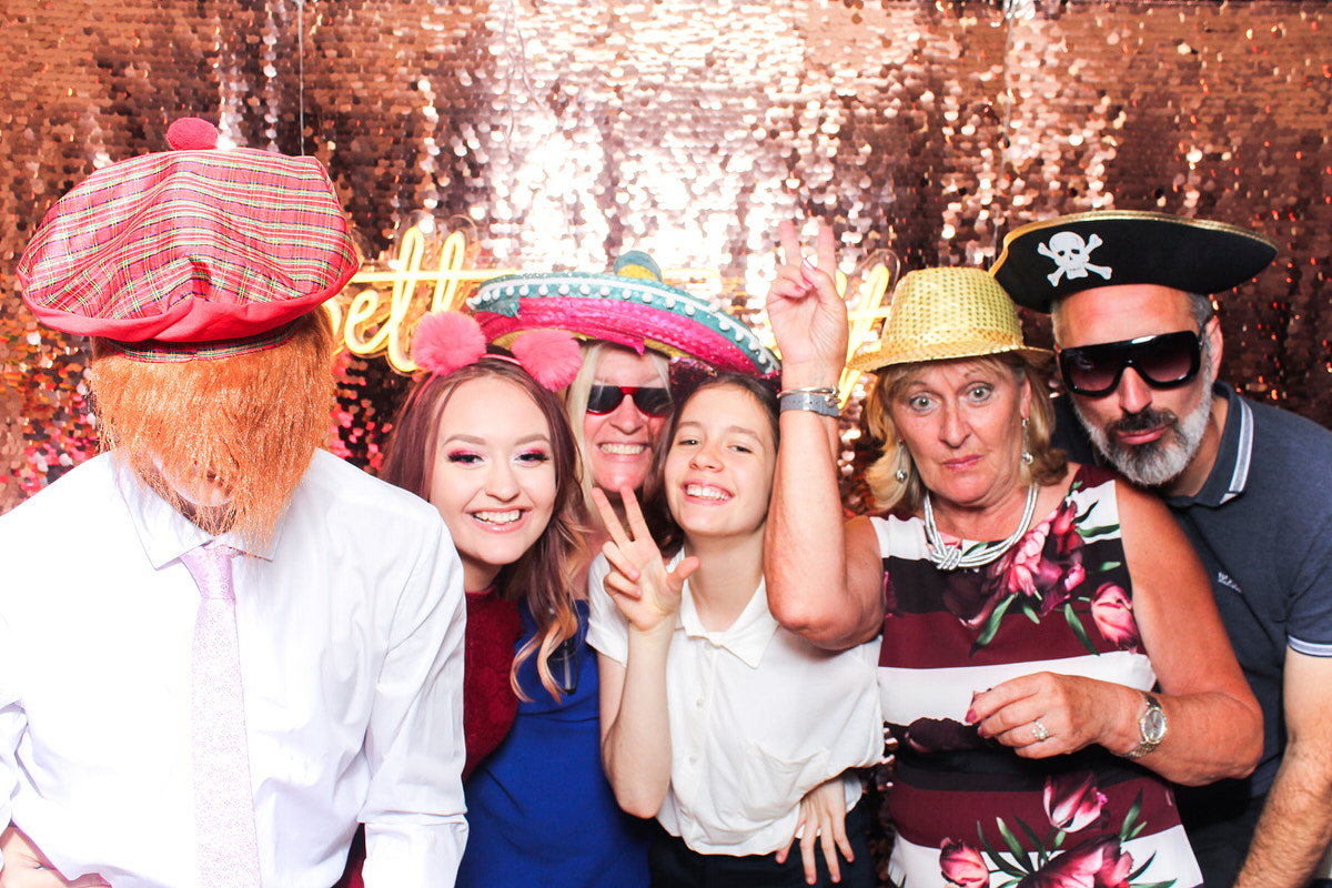 fun photo booth for a cotswolds wedding