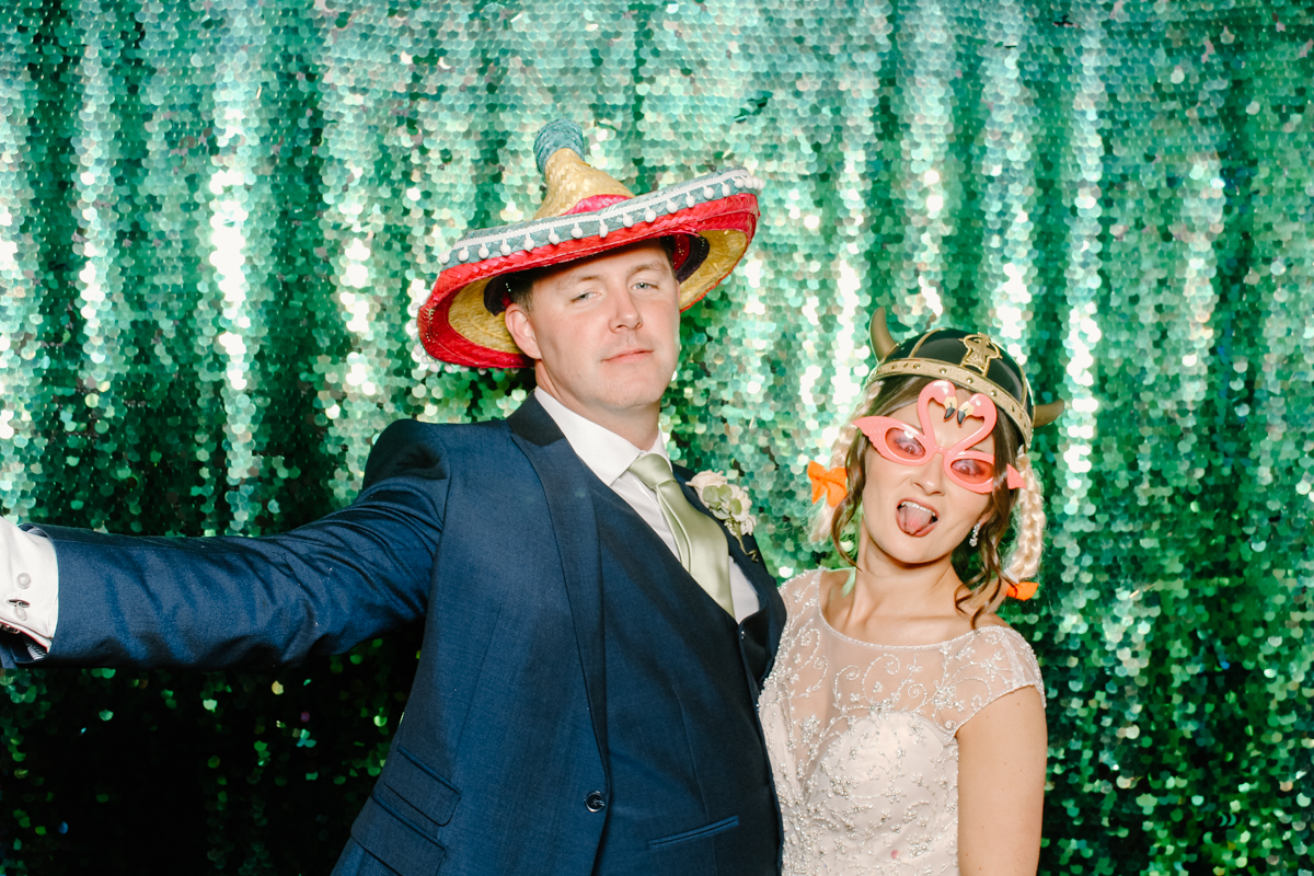 bride and groom during wedding reception at Pendrell Hall Wedding venue