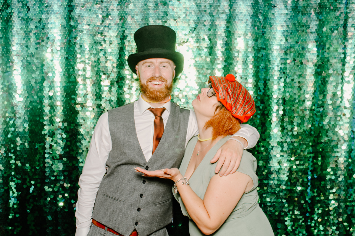 fun photo booth photos at Pendrell Hall Wedding venue