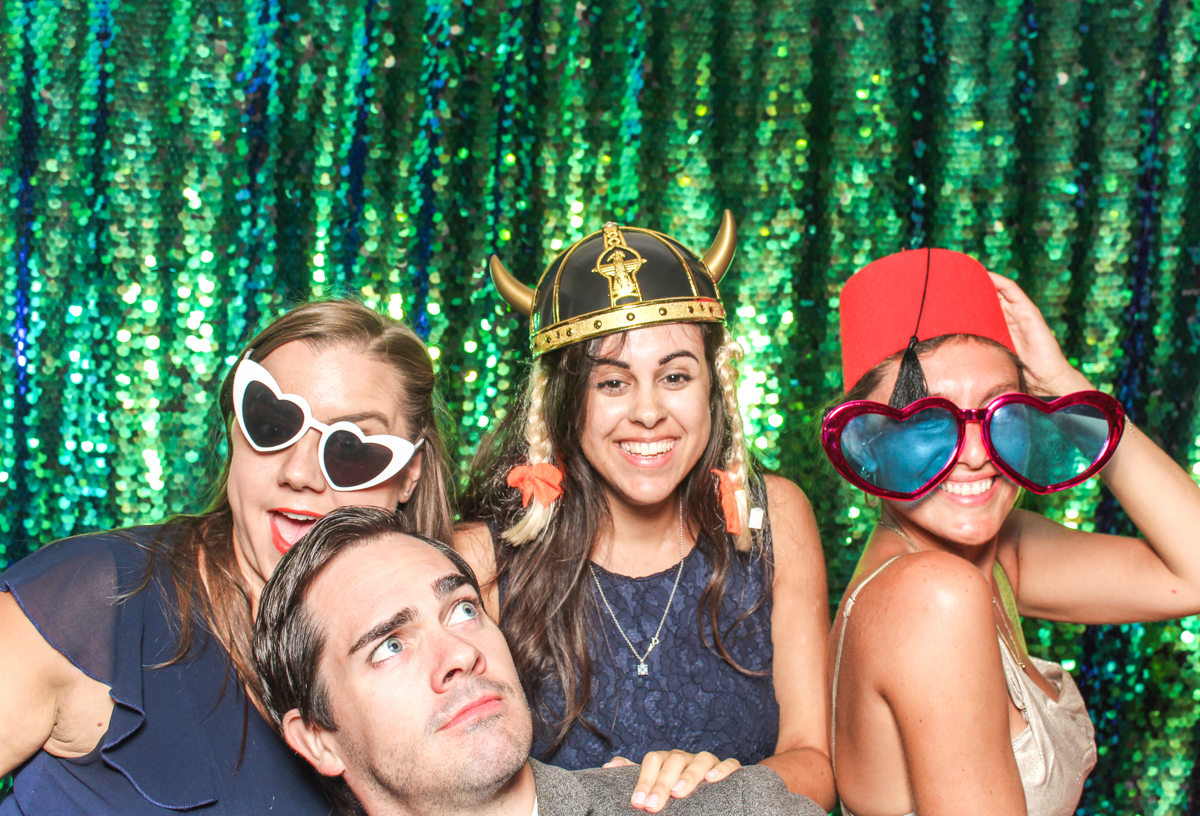 Cider mill barn wedding photo booth cotswolds