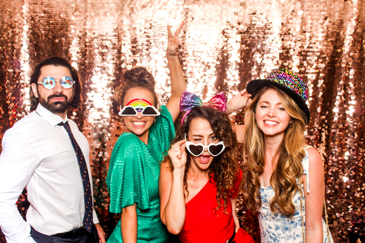 lapstone barn wedding reception photo booth 