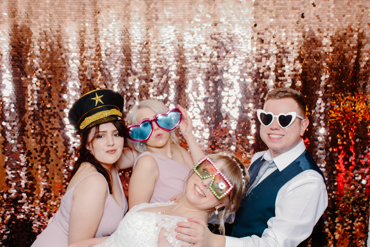 photo booth event at lapstone barn wedding venue cotswolds