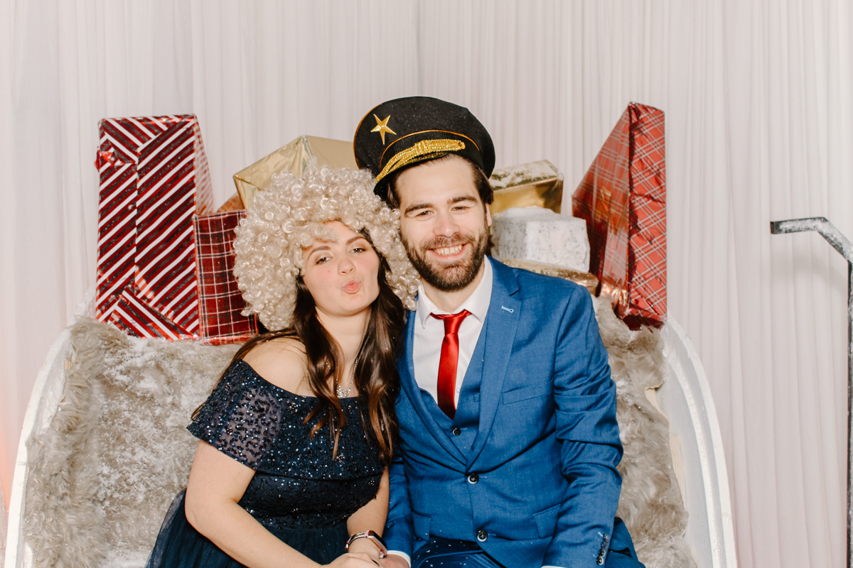 christmas themed corporate events photo booth hire 