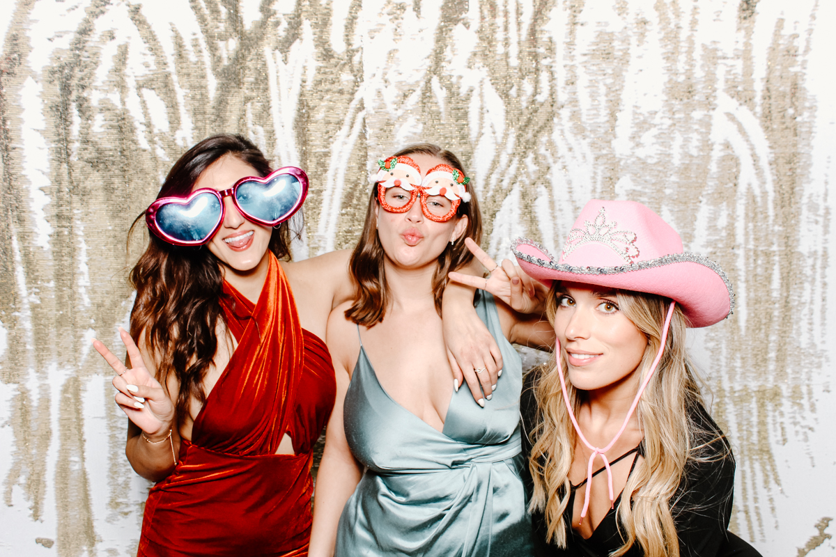 girls having fun during the painswick hotel wedding entertainment in stroud