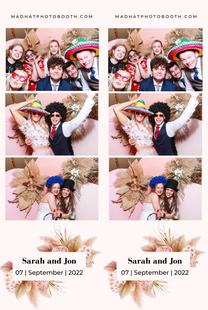 boho custom prints for a photo booth design