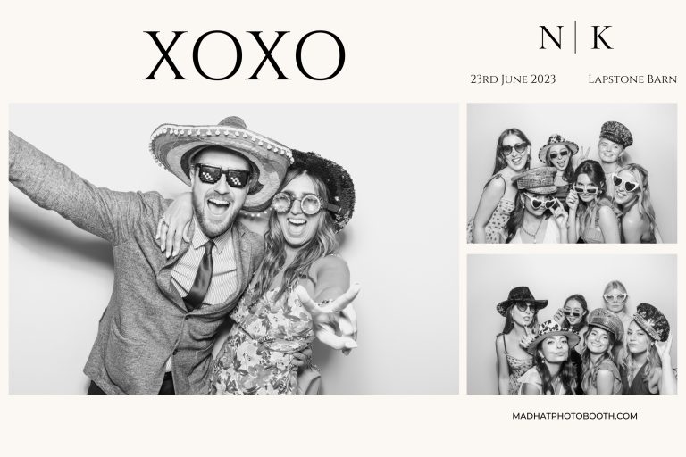 large prints design for cotswolds photo booth hire