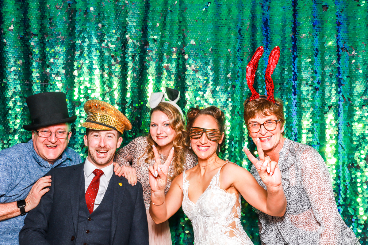 Cotswolds photo booth for a swallos nest barn wedding
