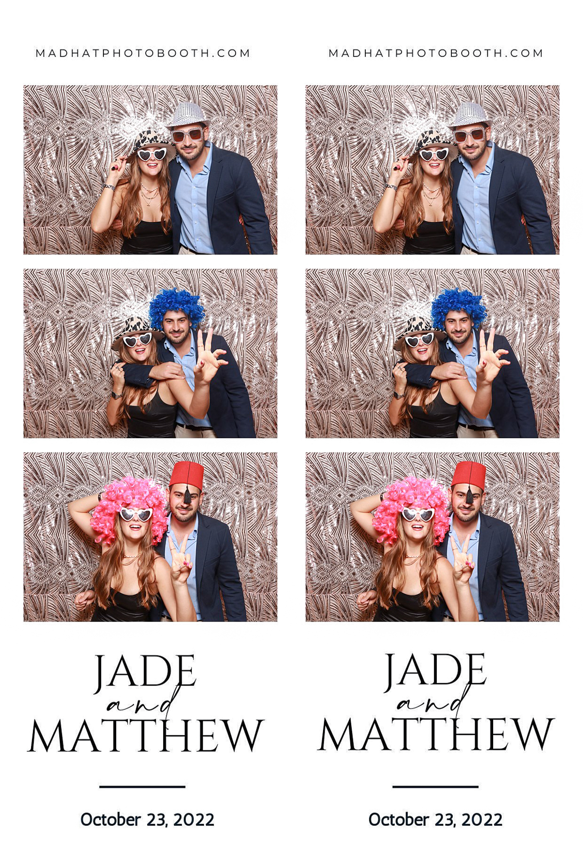 classic photo booth prints design