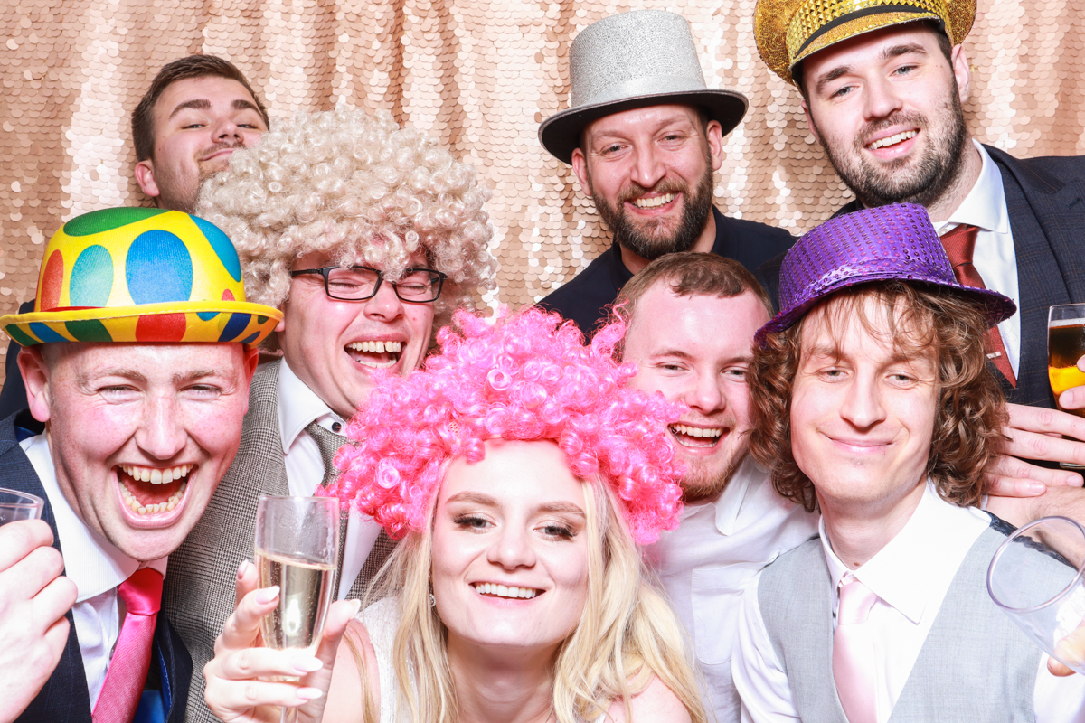 photo booth hire for an ardington house wedding party