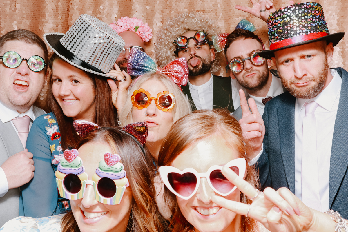 sequins backdrop photo booth hire