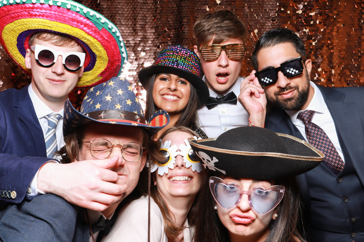 a sequins backdrop for a cotswolds photo booth hire