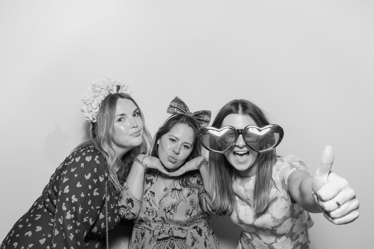 kardashian photo booth at old gore wedding cotswolds