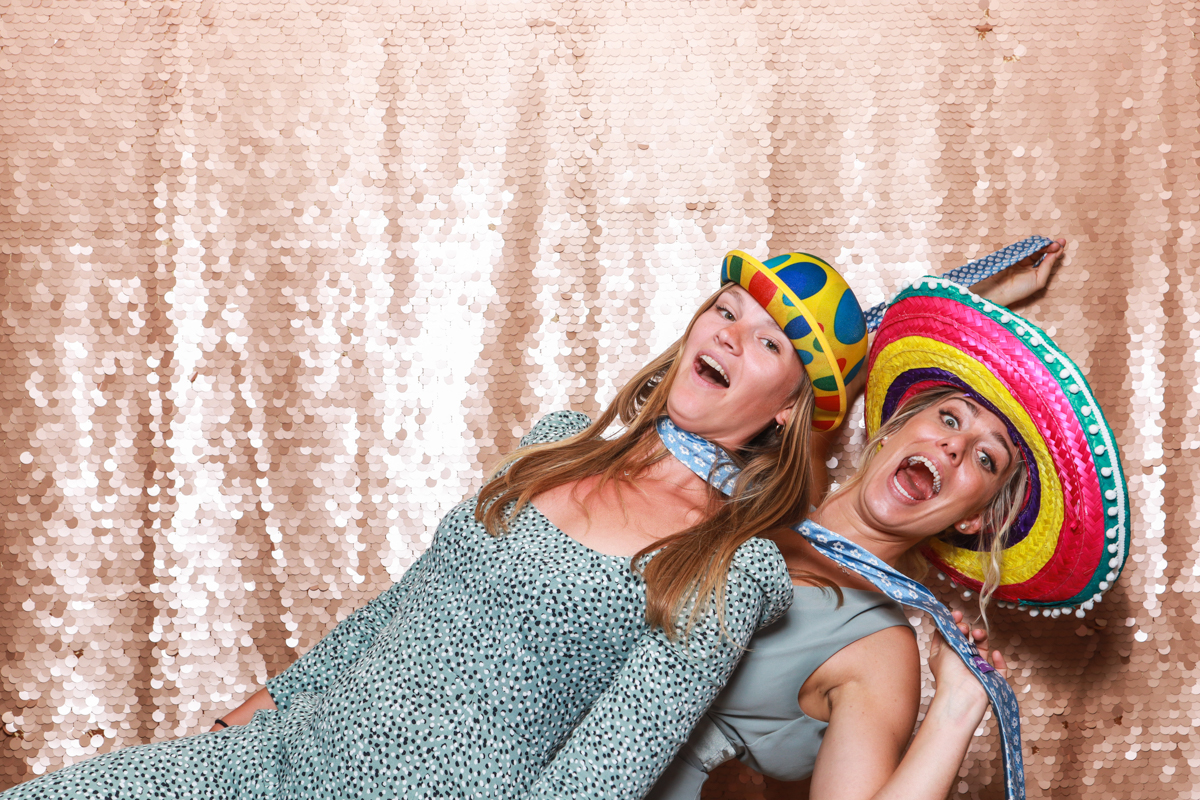 girls with scarf around the neck for a tetbury photo booth hire in cotswolds