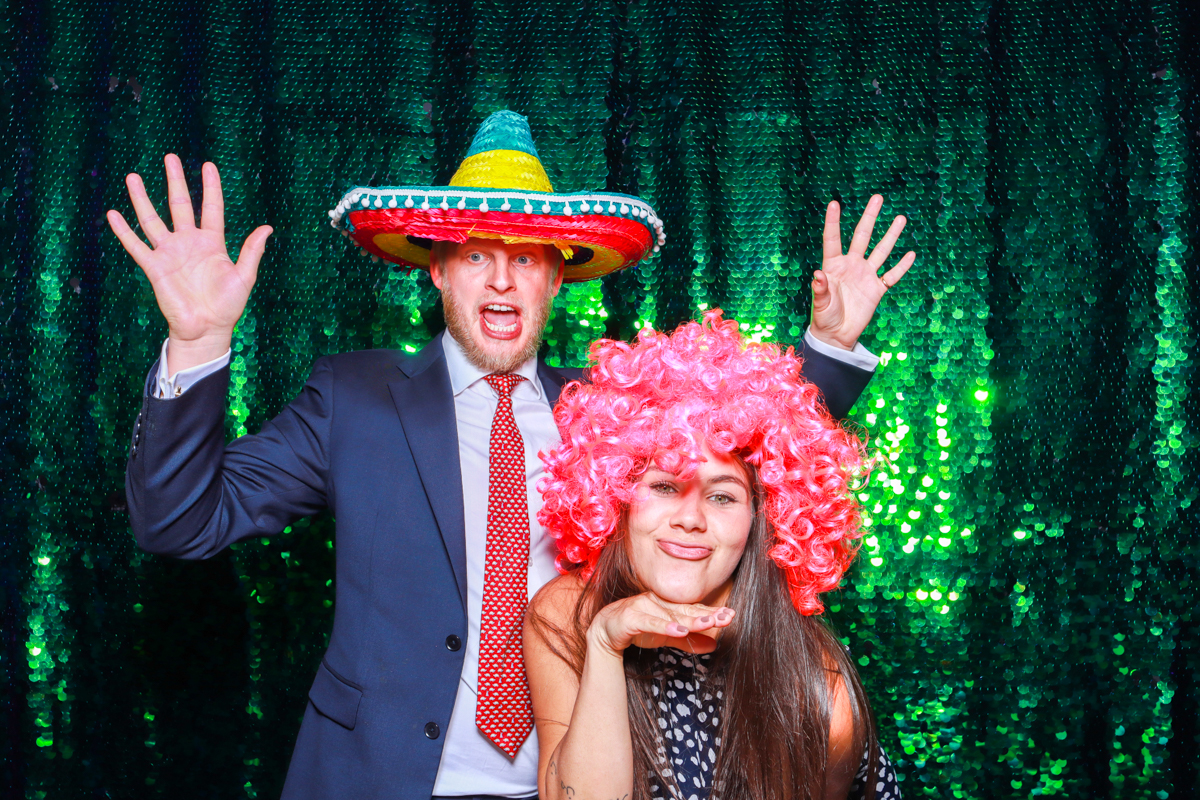 best party entertainment cotswolds photo booth hire at crips barn wedding