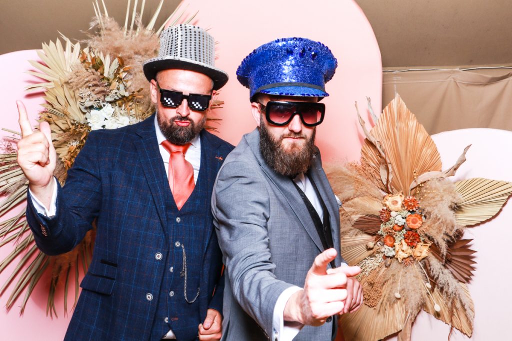 fun photo booth hire for euridge manor wedding in the Cotswolds