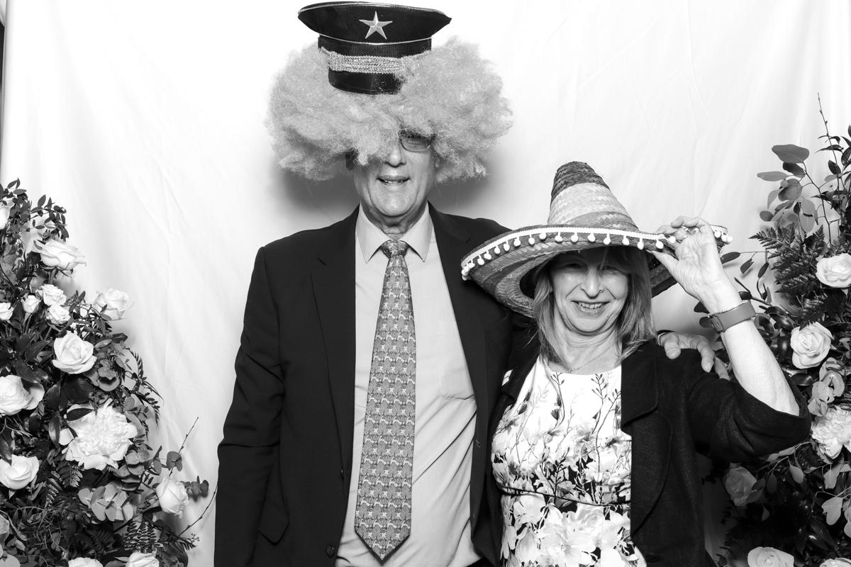black and white photo booth cotswolds hire