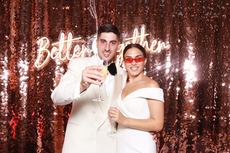 sequins backdrop for a blackwell grange photo booth Cotswolds