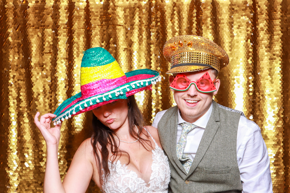 golden backdrop for a swallows nest wedding in the Cotswolds