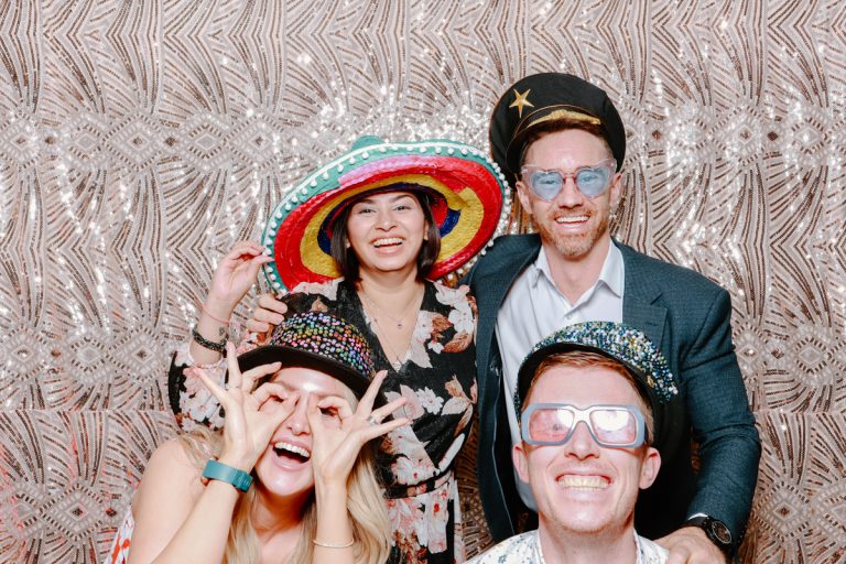 bohemian sequins for a swallows nest barn photo booth stratford