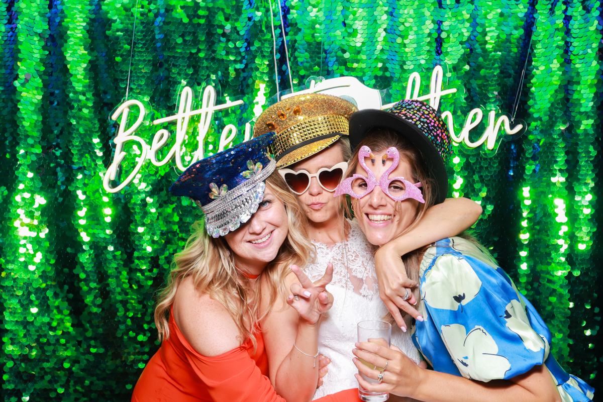 fun photo booth event at ardington house cotswolds