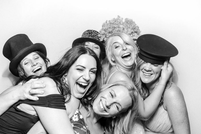 black and white photo booth hire Cotswolds