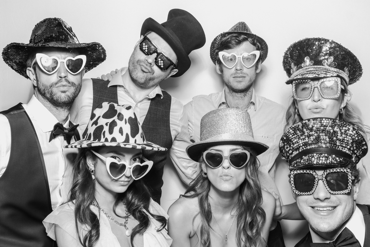 black and white photo booth hire cripps barn