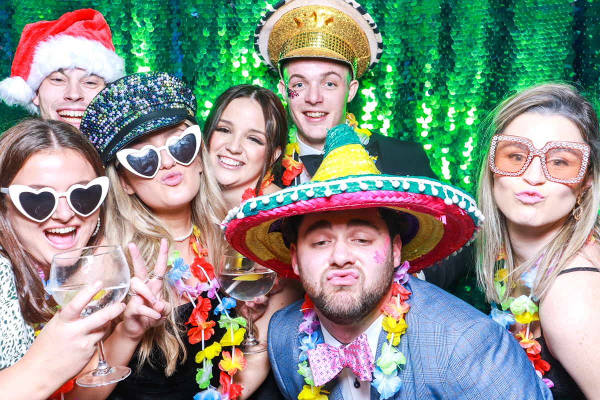 fun photo booth hire cotswolds for christmas parties and corporate events