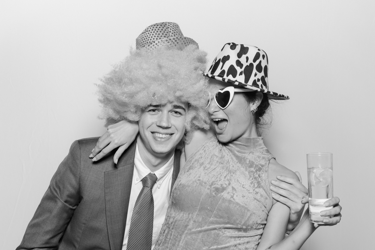 black and white photo booth hire cotswolds and gloucestershire