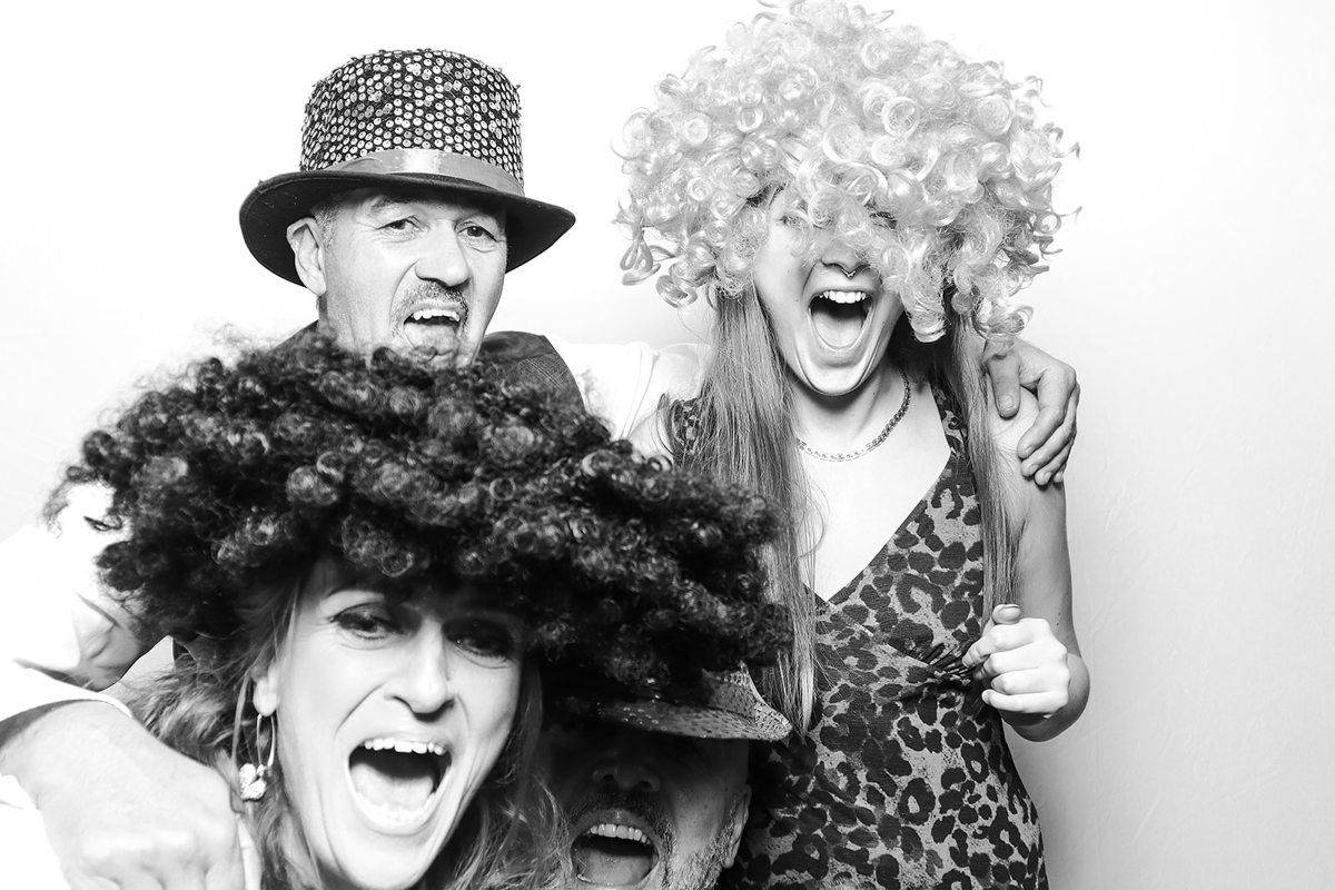 Kardashian style photo booth B&W