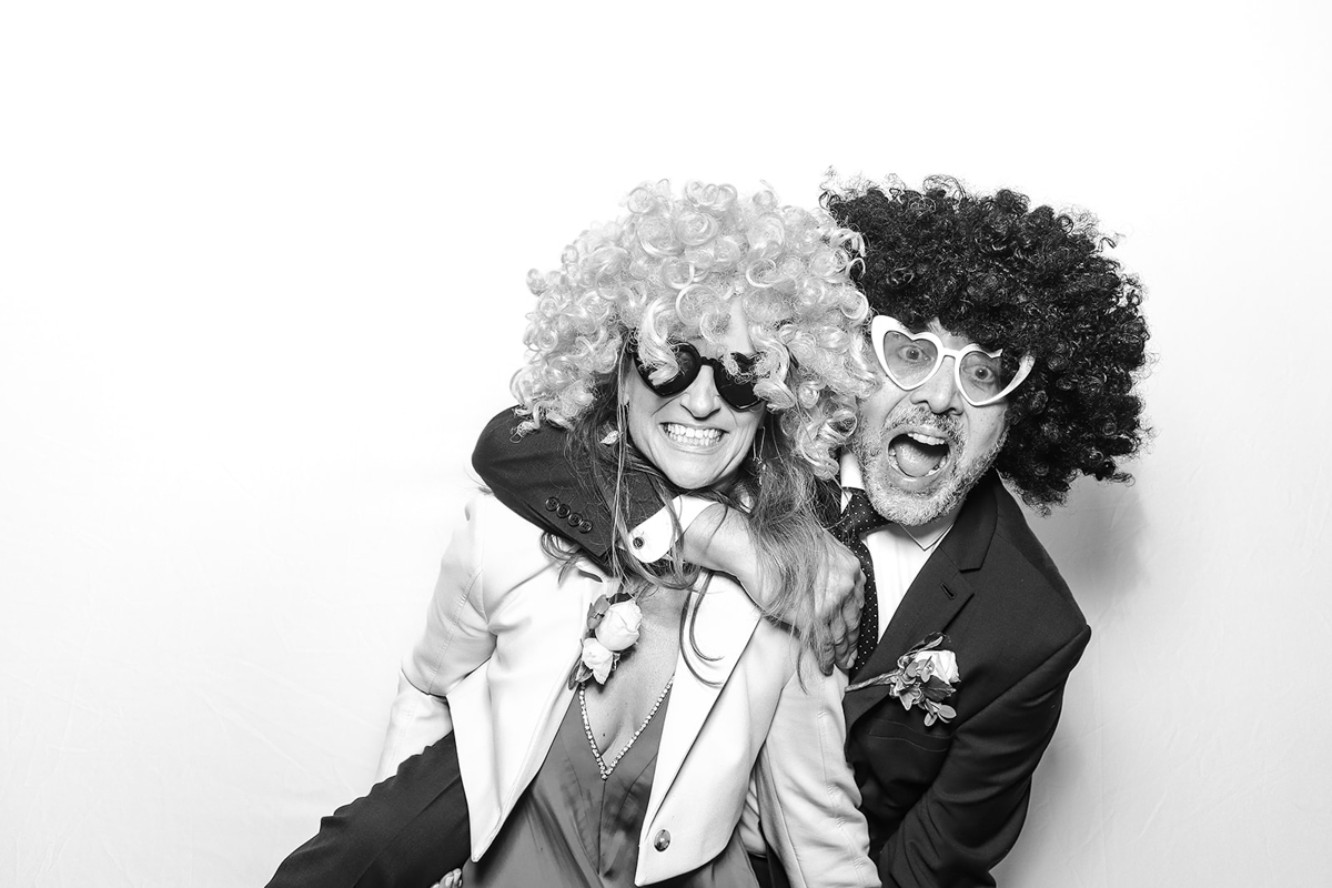fun photo booth prints for a wedding party entertainment in the cotswolds countryside