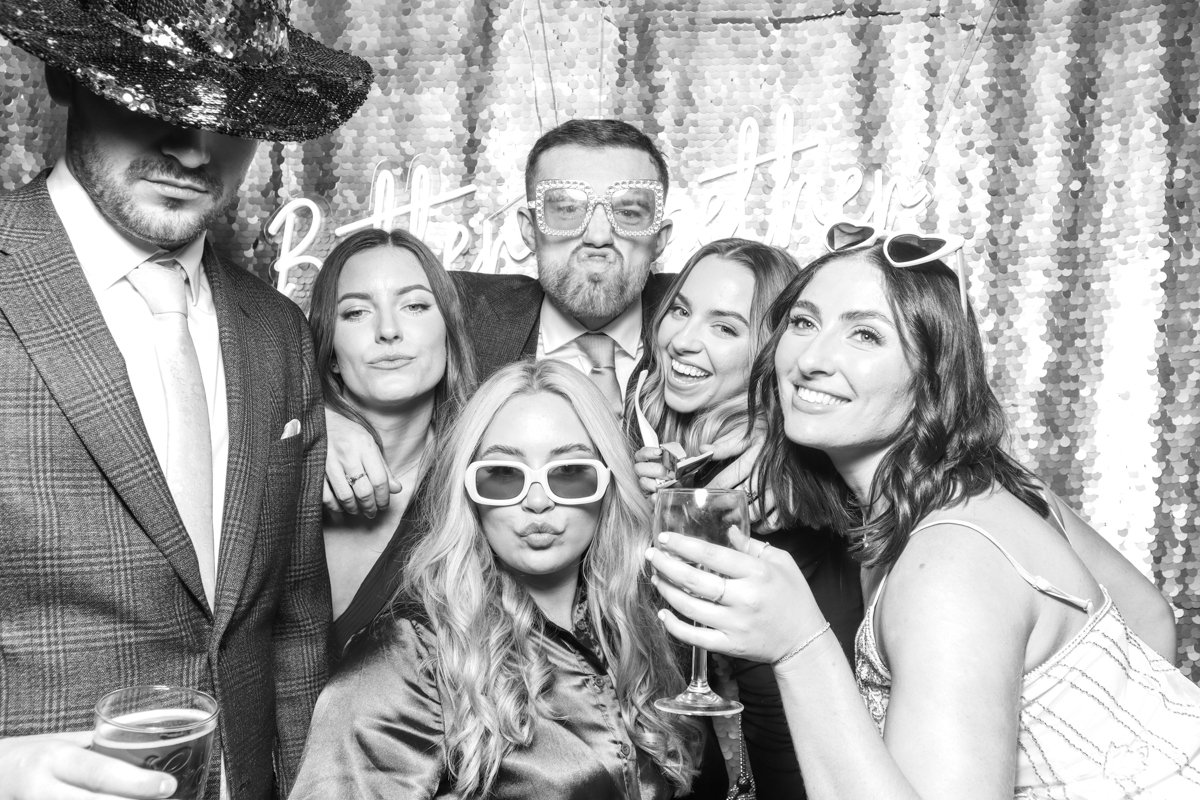 Kardashian style photo booth B&W