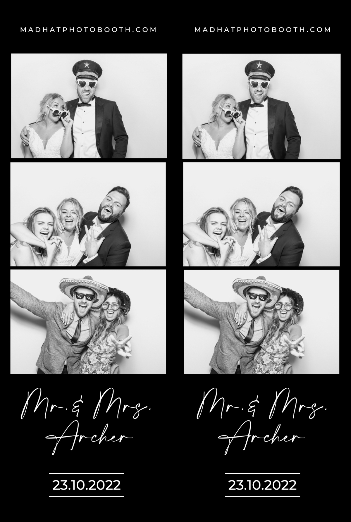black and white design for photo booth templates 
