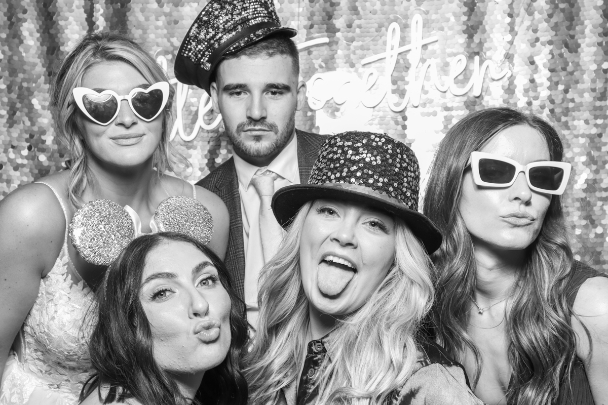 black and white photo booth shustoke barn