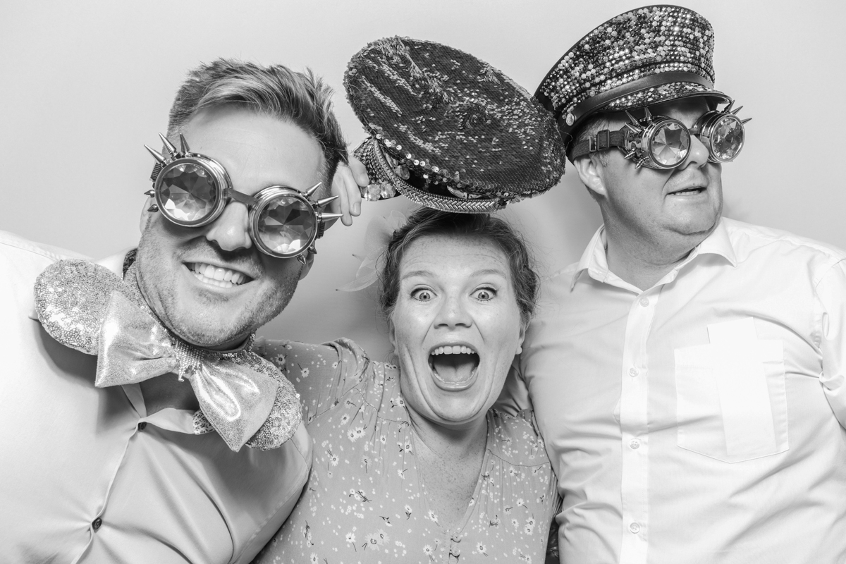 Black & White Prints for a Photo Booth Hire at Hyde House