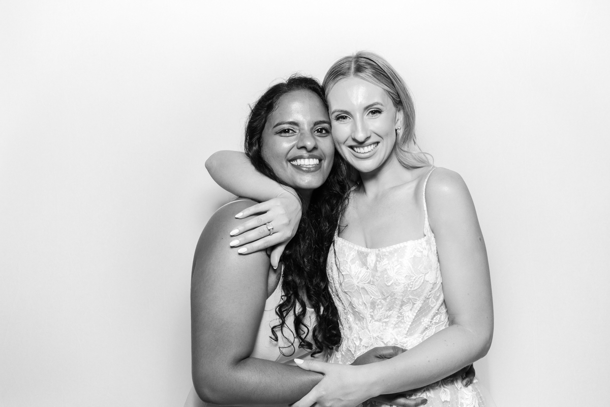 bride and friend during a wedding party entertainment cotswolds