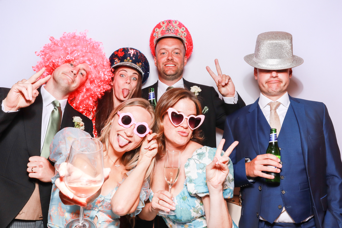 plain white backdrop for a photo booth hire cotswolds