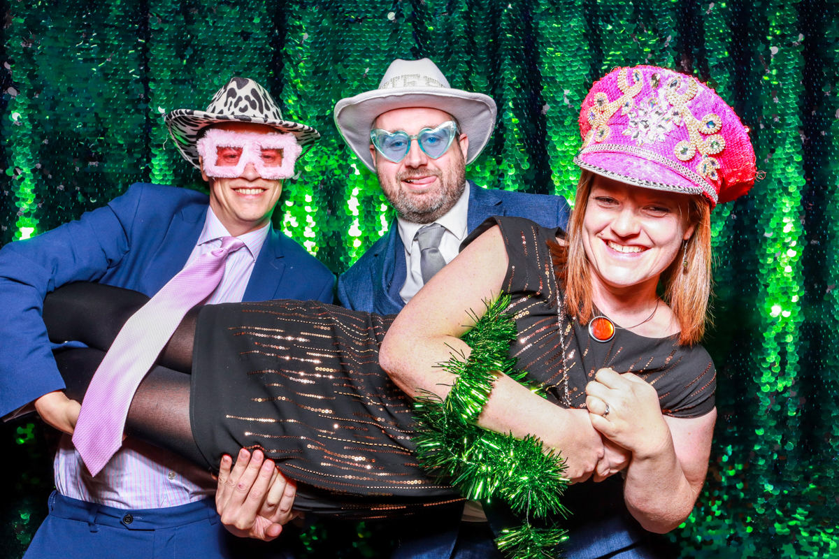 photo booth hire for a wedding party at norton grounds wedding venue