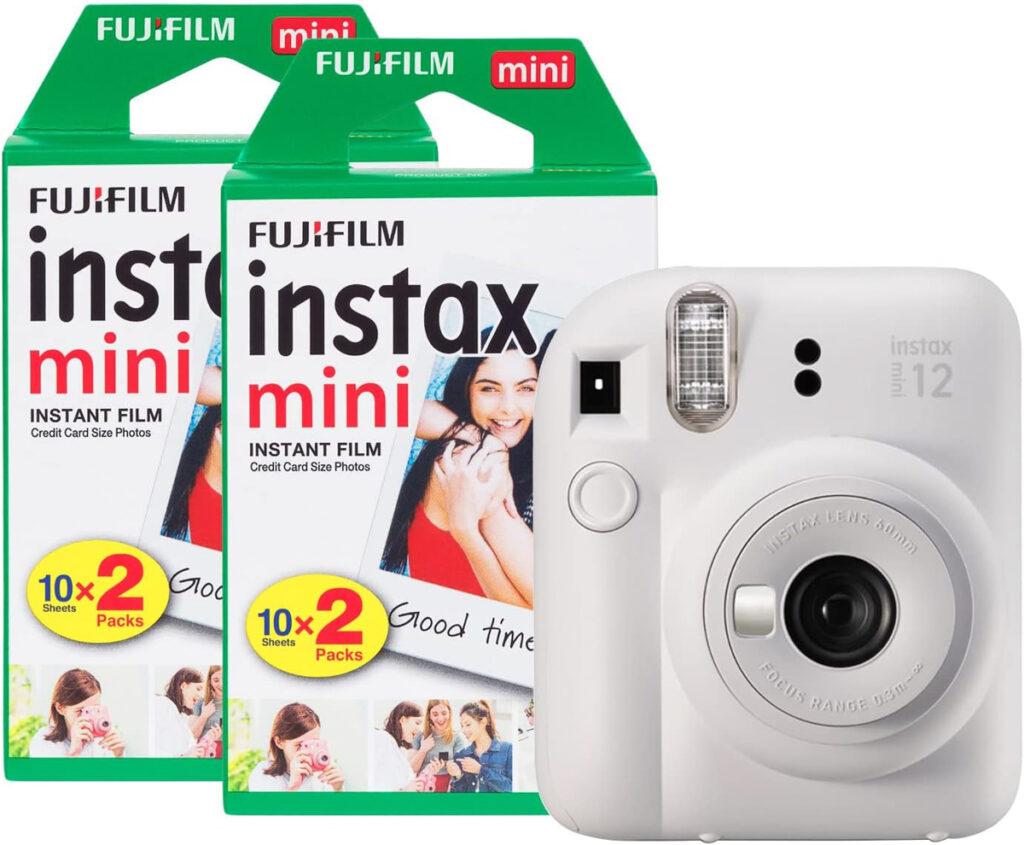 Fujifilm Instax Mini on Amazon for a diy photo booth selfie station area during a wedding or corporate event 