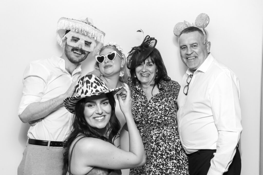 b&w filter for kardashian style selfie pod hire for a cheltenham photo booth hire affordable party entertainment