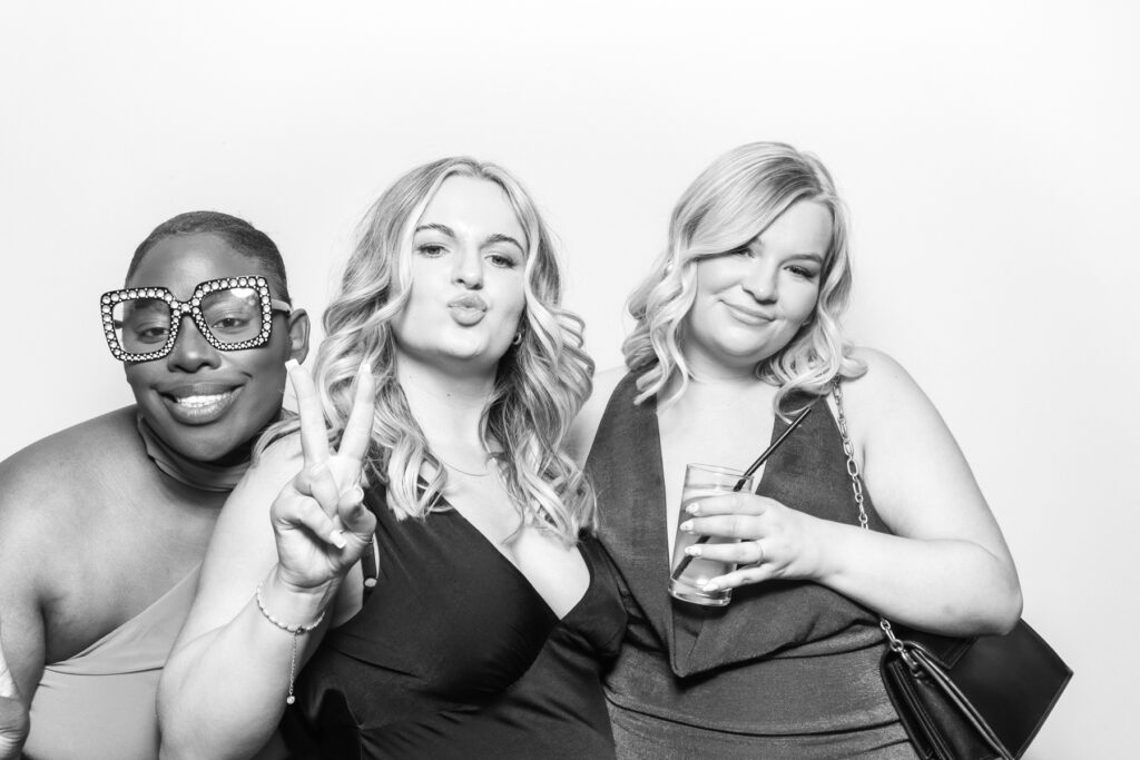 b&w filter for kardashian style selfie pod hire for an affordable party entertainment