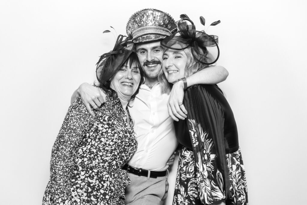 b&w filter for kardashian style selfie pod hire for an affordable party entertainment